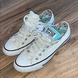 Converse with Print on inside